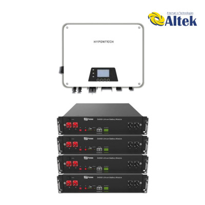 Гібридна сонячна електростанція Hypontech-5kW+Dyness-9.6kWh-LFP