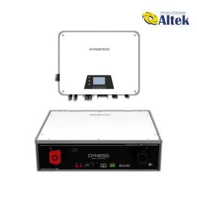 Гібридна сонячна електростанція Hypontech-5kW+Dyness-5.12kWh-LFP