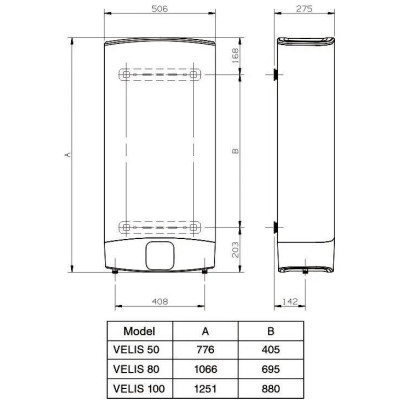 Водонагрівач електричний Ariston ABS VLS EVO WIFI PW 80 Водонагрівач електричний Ariston ABS VLS EVO WIFI PW 80